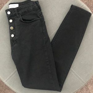 ZARA Premium High Waist Fly Button Jeans Size 26